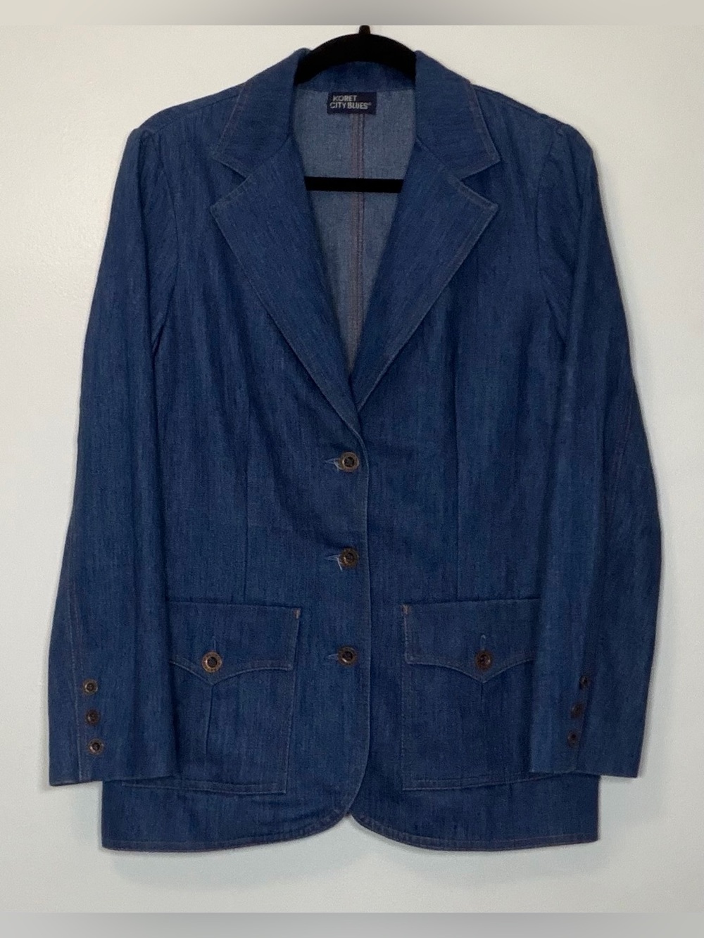 70s Vintage Koret Dark Blue Denim Blazer
